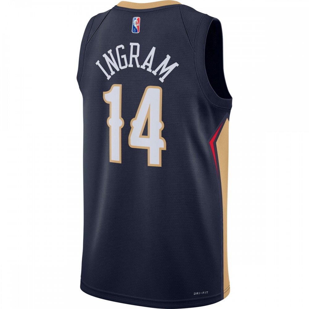 Brandon Ingram New Orleans Pelicans 2021/22 Diamond Swingman Jersey - Icon Edition - Navy-Pro Kit Vault | Brand New 26/27 Sports Jerseys